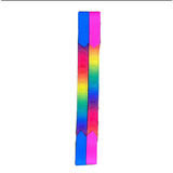 Rainbow Ribbon Coloured Browband 1 Inch Browband.