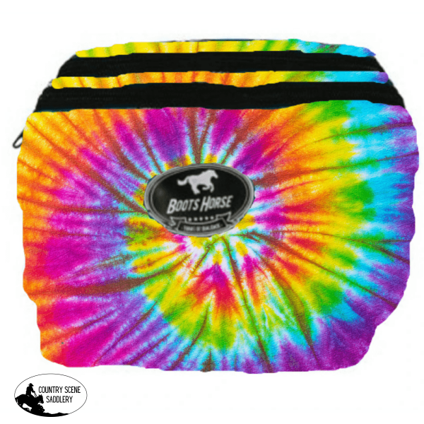 Rainbow Tie Dye Saddle Sack- Posted