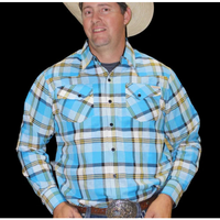 Rawhide Western Mens Bill Check Shirt - M3029 Shirts