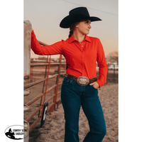 Red Performance Rodeo Shirt (Adult) (Copy) Western Shirts