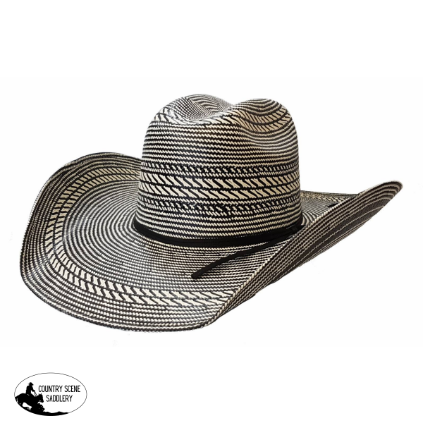 Rio Straw Hat Black And White 6 3/4 Hats