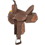 NEW! Tough1 Milo Overlay Saddle youth brown - Country Scene Saddlery and Pet Supplies