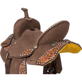 NEW! Tough1 Milo Overlay Saddle youth brown - Country Scene Saddlery and Pet Supplies