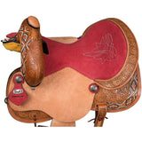 New! The Tough1 Dahlias & Diamonds Barrel Saddle - 15 - Tough! Barrel
