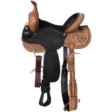 New! Tough1 Black Lotus Barrel Saddle