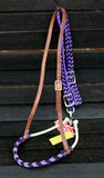 Showman ® Nylon Tie Down- Black/ Purple - Country Scene Saddlery and Pet Supplies
