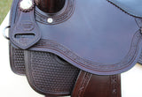 CSSB19 Basket/ Floral Tooled Barrel Saddle - Country Scene Saddlery and Pet Supplies