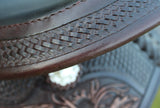 CSSB19 Basket/ Floral Tooled Barrel Saddle - Country Scene Saddlery and Pet Supplies