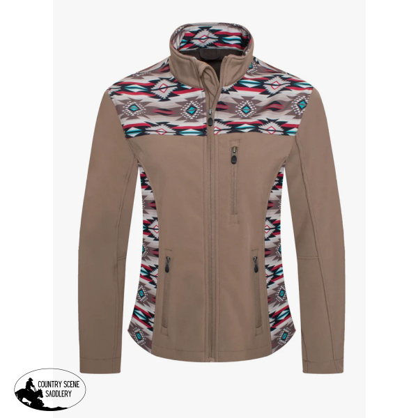 Rodeo Kid’s Soft Shell Khaki Fleece Jacket Western Style