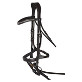 Schneiders® Ergonomic Flash English Bridle with Clear Crystal Browband - Country Scene Saddlery and Pet Supplies