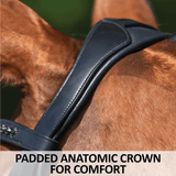 Schneiders® Ergonomic Monocrown Dressage Bridle With Crank Noseband Hunter