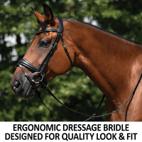 Schneiders® Ergonomic Monocrown Dressage Bridle With Crank Noseband Hunter