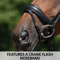 Schneiders® Ergonomic Monocrown Dressage Bridle With Crank Noseband Hunter