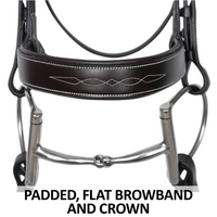 Schneiders® Flat Padded Hunter Bridle With Fancy Stitching