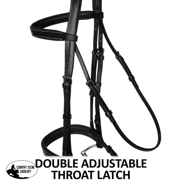 Schneiders® Flat Padded Hunter Bridle With Fancy Stitching