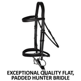 Schneiders® Flat Padded Hunter Bridle With Fancy Stitching