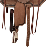 Schneiders® Studded Roughout Barrel Saddle - Country Scene Saddlery and Pet Supplies