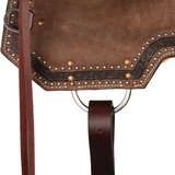 Schneiders® Studded Roughout Barrel Saddle - Country Scene Saddlery and Pet Supplies