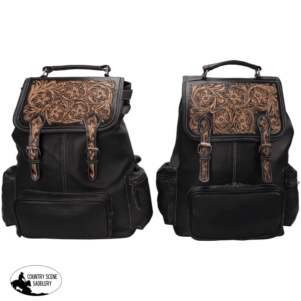 Schneiders® Tooled Leather Backpack Back Pack