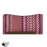 Sh3001 Showman ® 36 X 34 Wool Top Contoured Memory Felt Bottom Saddle Pad Southwest Pink/Cream.