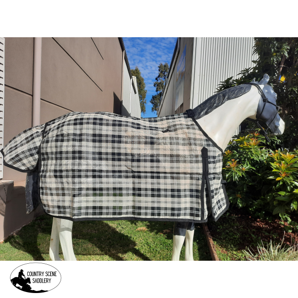 Shadecloth Pvc Rug Black/Beige Horse Blankets & Sheets