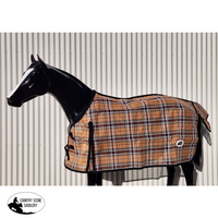 Shadecloth Pvc Rug Brown/Check Horse Blankets & Sheets