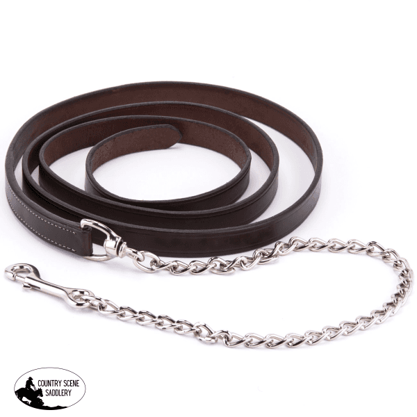 Show Halter Lead With Chain Leather