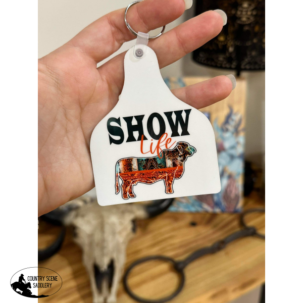 Show Life - Cow Tag Keyring Gift Items