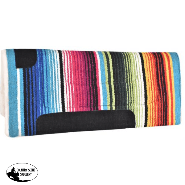 Showman 30 X 32 Serape Saddle Pad With Fleece Bottom Western Pads