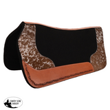 Showman 31" x 32" Cowhand Contoured Black Felt Saddle Pad - Country Scene Saddlery and Pet Supplies