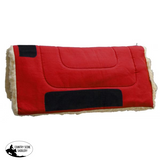 Showman 32 X Heavy Canvas Top Pad Features Kodel Red Saddle Pads & Blankets