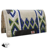 New! Showman 36 X 34 100% Wool Top Cutter Style Saddle Pad With Kodel Fleece Bottom And Grain