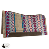 Showman 36" X 34" Wool Top Contoured Memory Felt Bottom Saddle Pad - Dusk - Country Scene Saddlery and Pet Supplies