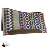 Showman 36" X 34" Wool Top Contoured Memory Felt Bottom Saddle Pad - Dusk - Country Scene Saddlery and Pet Supplies