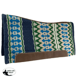 Showman 36" X 34" Wool Top Contoured Memory Felt Bottom Saddle Pad - Dusk - Country Scene Saddlery and Pet Supplies