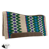 Showman 36" X 34" Wool Top Contoured Memory Felt Bottom Saddle Pad - Dusk - Country Scene Saddlery and Pet Supplies