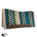 Showman 36" X 34" Wool Top Contoured Memory Felt Bottom Saddle Pad - Dusk - Country Scene Saddlery and Pet Supplies