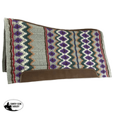 Showman 36" X 34" Wool Top Contoured Memory Felt Bottom Saddle Pad - Dusk - Country Scene Saddlery and Pet Supplies