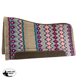 Showman 36" X 34" Wool Top Contoured Memory Felt Bottom Saddle Pad - Dusk - Country Scene Saddlery and Pet Supplies