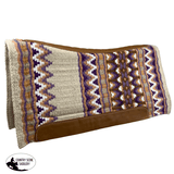 Showman 36" X 34" Wool Top Contoured Memory Felt Bottom Saddle Pad - Spring Mornings - Country Scene Saddlery and Pet Supplies