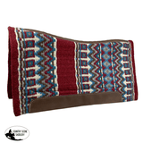 Showman 36" X 34" Wool Top Contoured Memory Felt Bottom Saddle Pad - Summer Sunsets - Country Scene Saddlery and Pet Supplies