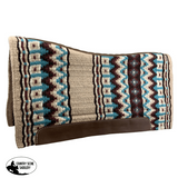 Showman 36" X 34" Wool Top Contoured Memory Felt Bottom Saddle Pad - Summer Sunsets - Country Scene Saddlery and Pet Supplies