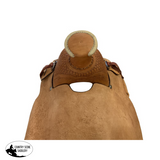 Showman Argentina Cow Leather Roughout Western Roper Saddle - 16 Inch Saddle