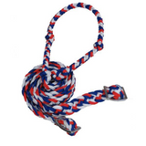 Showman braided nylon barrel reins with easy grip knots. - Country Scene Saddlery and Pet Supplies