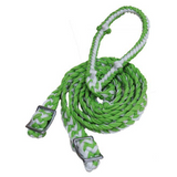 Showman braided nylon barrel reins with easy grip knots. - Country Scene Saddlery and Pet Supplies