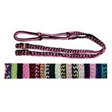 Showman braided nylon barrel reins with easy grip knots. - Country Scene Saddlery and Pet Supplies
