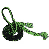 Showman braided nylon barrel reins with easy grip knots. - Country Scene Saddlery and Pet Supplies