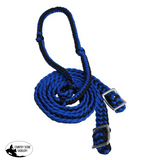 Showman braided nylon barrel reins with easy grip knots. - Country Scene Saddlery and Pet Supplies