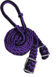 Showman braided nylon barrel reins with easy grip knots. - Country Scene Saddlery and Pet Supplies