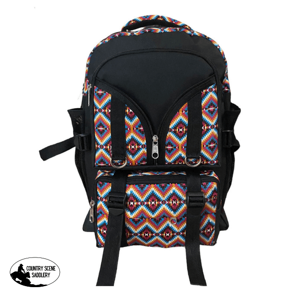 Showman Bright Pink Aztec Tactical Backpack Handbags